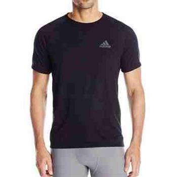 【Adidas】男時尚透氣極限性能短袖ㄒ恤－黑色