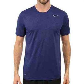 Nike 男時尚Legend深藍色機能圓短袖ㄒ恤