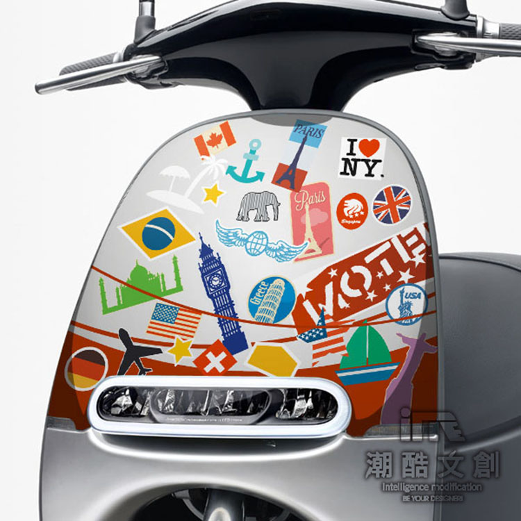 GOGORO面板貼 《潮酷文創》創意保護貼 獨特車貼 車膜 / GR019－我的旅行
