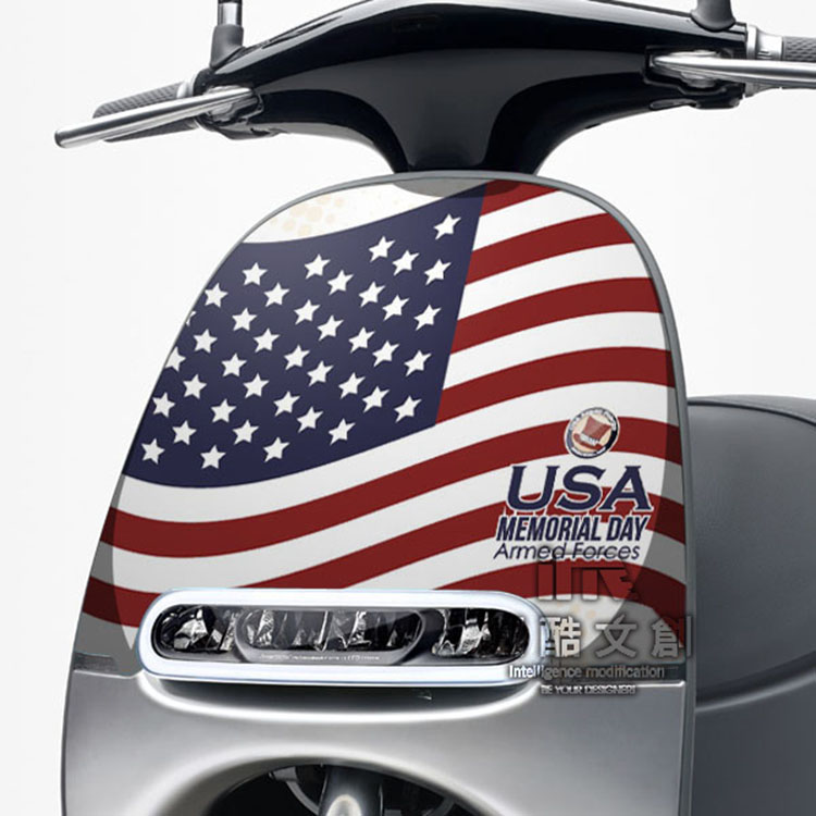 GOGORO面板貼 《潮酷文創》創意保護貼 獨特車貼 車膜 / GR029－USA