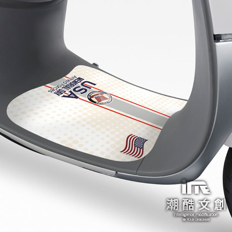 GOGORO腳踏墊貼《潮酷文創》創意保護貼 腳踏板 踏板貼 / GR029－USA