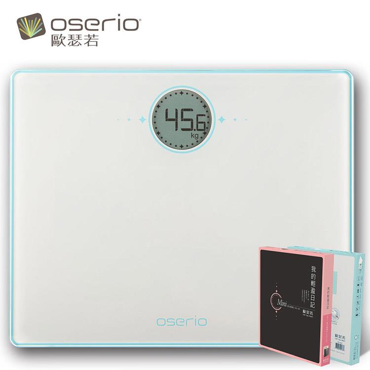 oserio 歐瑟若 Mini數位體重計BRG－205W（雪花白） - 數位體重計-雪花白