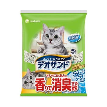 日本Unicharm消臭大師尿尿後消臭貓砂－肥皂香（5L x 4包/箱）