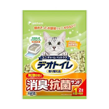 日本Unicharm消臭大師一月間消臭抗菌貓砂（2L x 4包）