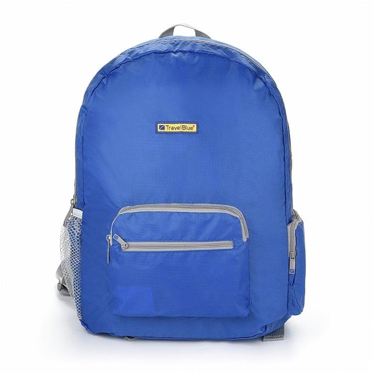 【 Travel Blue 藍旅 】 Foldable 輕便型摺疊背包 （20L） 藍色 TB065－BL - 藍色