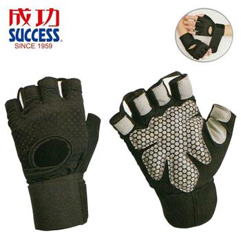 【SUCCESS 成功】S5240 綁帶型透氣防滑手套－M號
