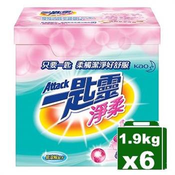一匙靈 淨柔超濃縮洗衣粉 1.9KG x6盒/箱