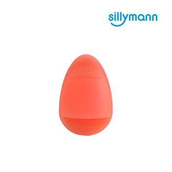【韓國sillymann】 100%鉑金矽膠刷洗臉刷－橘紅2入
