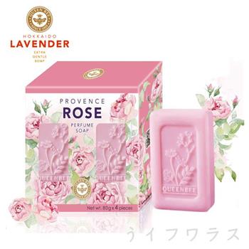 普羅旺斯玫瑰精油香氛皂80gx4入盒×6組