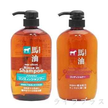 日本馬油深層洗髮精－600mlX1瓶＋馬油護髮乳－600mlX1瓶
