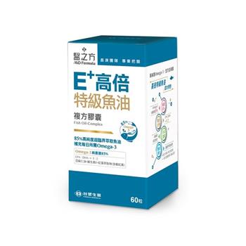 【台塑生醫】E＋高倍特級魚油複方膠囊（60粒/瓶）