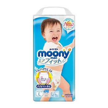 【箱購】moony超薄紙尿褲男用 （L）44片x 4包