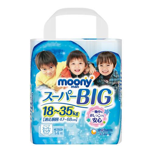 【箱購】moony超薄褲型男用 （XXXL）14片x 6包