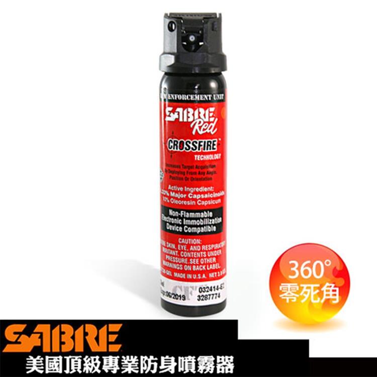 360°家庭膠型－SABRE沙豹防身噴霧器（52CFT30－GEL）－金石堂