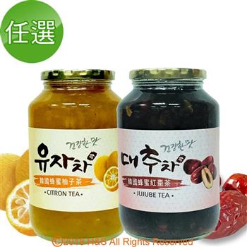 《柚和美》韓國蜂蜜茶任選（1kg）2入