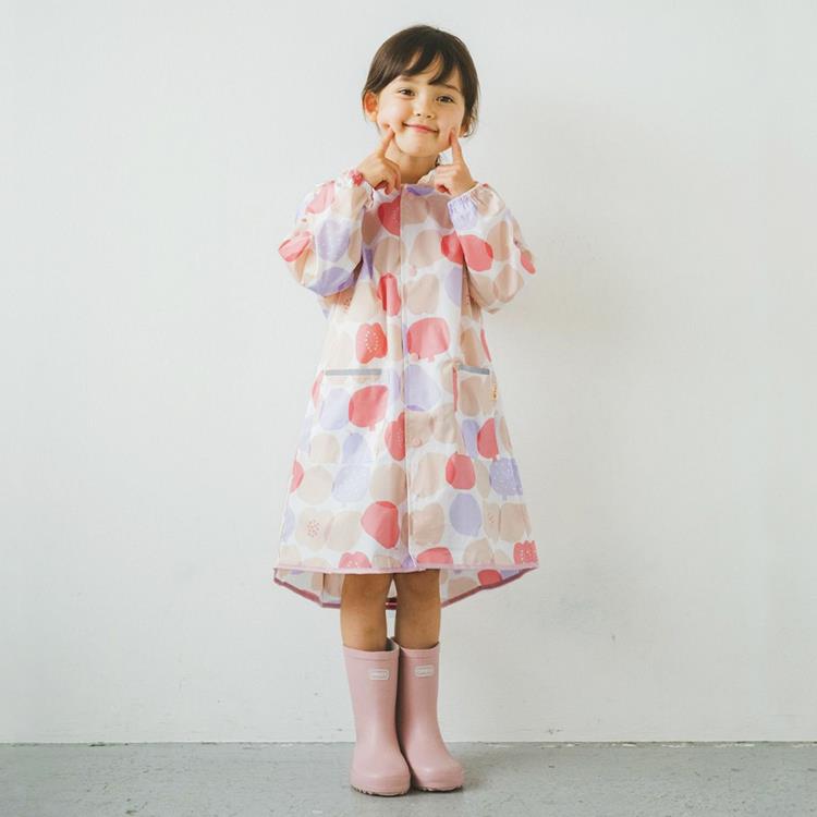 日本Wpc. 水果王國M 空氣感兒童雨衣/超輕量防水風衣 附收納袋（95－120cm）