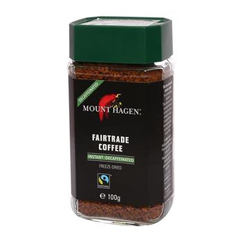 【Mount Hagen】德國進口 公平貿易低咖啡因即溶咖啡粉（100g/罐）