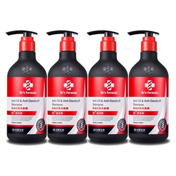 《台塑生醫》Dr’s Formula控油抗屑洗髮精升級版(激涼款)三代580g*4入