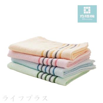 簡約緞檔毛巾/多線條紋毛巾－33x78cm－3條入X4包