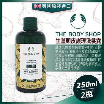 英國THE BODY SHOP 生薑頭皮護理洗髮露250ML－2瓶組