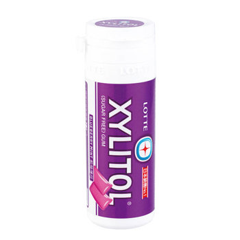 LOTTE XYLITOL 木糖醇無糖口香糖-藍莓薄荷(迷你瓶)26.1g《日藥本舖》