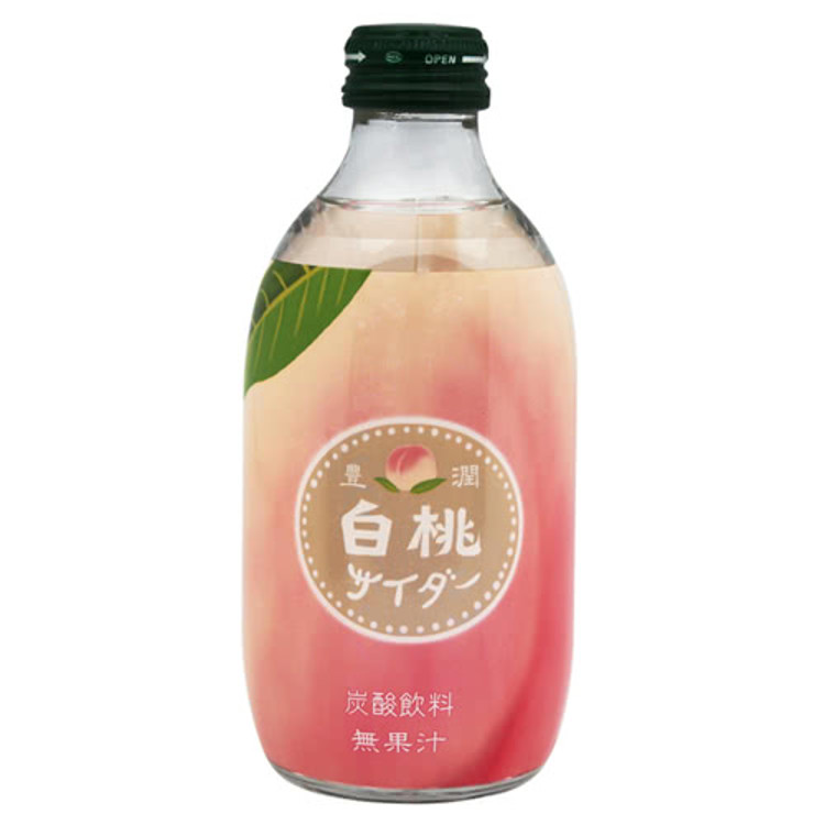 TOMOMASU 豐潤白桃風味蘇打300ml《日藥本舖》