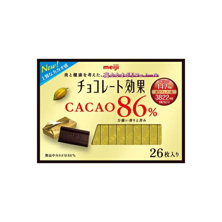 明治 CACAO 86%黑巧克力-26枚盒裝《日藥本舖》