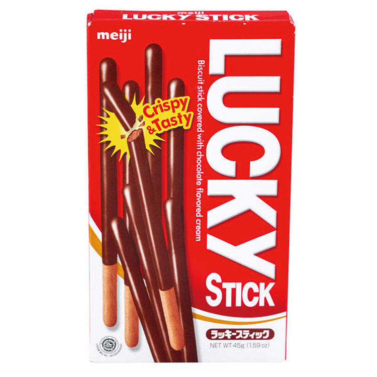 明治 Lucky雙層巧克力棒45g《日藥本舖》