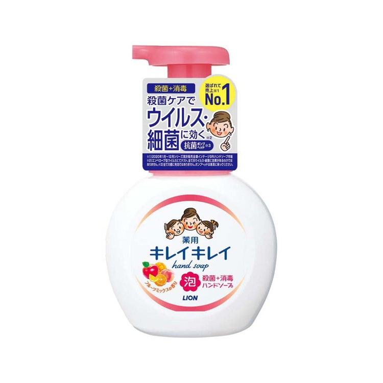 日本獅王 趣淨洗手慕斯250ml 清新果香《日藥本舖》