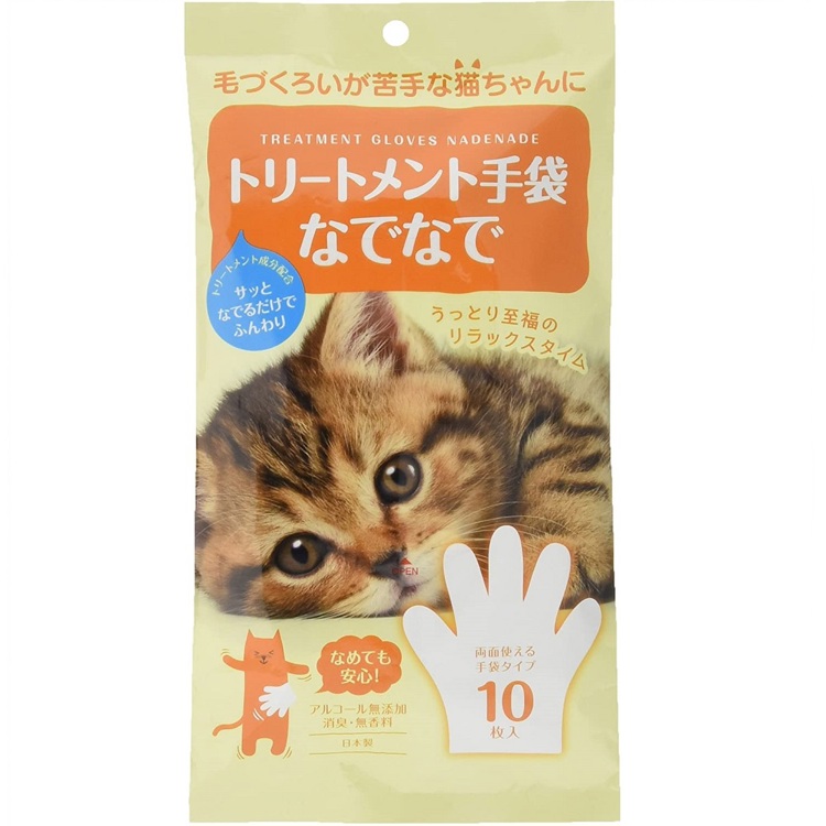 本田洋行 寵物貓用清潔濕巾手套10枚《日藥本舖》