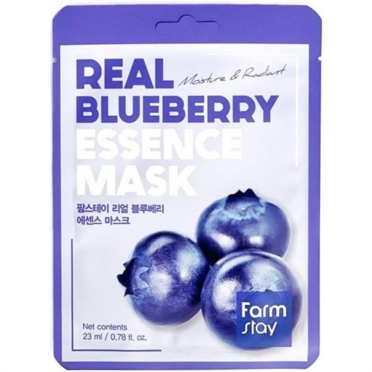 韓國 farmstay 藍莓亮白精華面膜 23ml*10入 - 蜜桃
