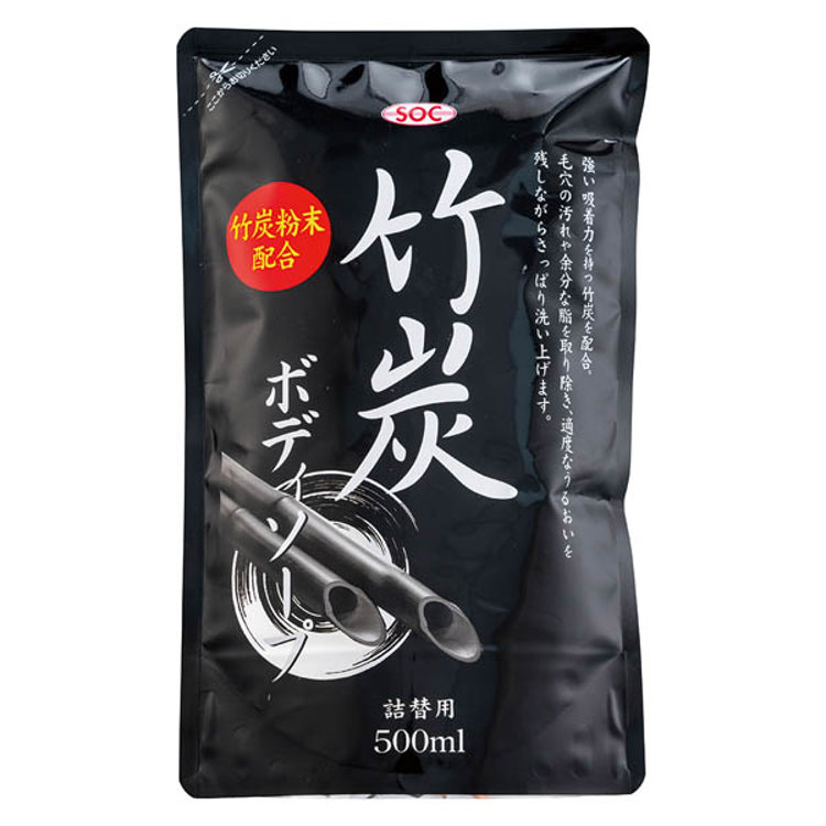 Shibuya Oil SOC 竹炭潔淨沐浴乳-補充包500ml《日藥本舖》