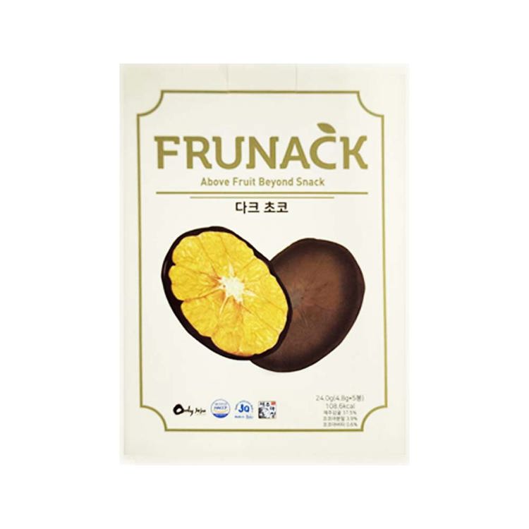 FRUNACK 黑巧克力風味柑橘片5入《日藥本舖》