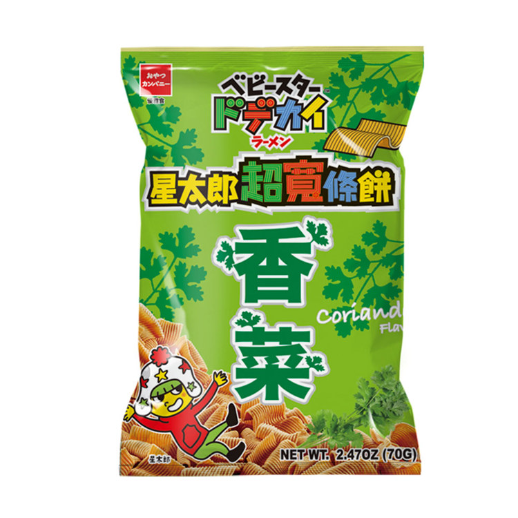 星太郎超寬條餅香菜口味70g《日藥本舖》