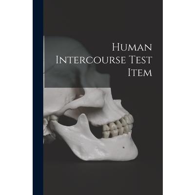 Human Intercourse Test Item