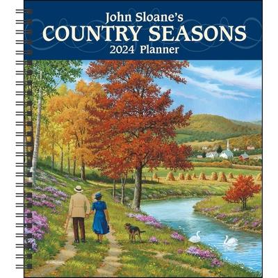 John Sloane’s Country Seasons 12-Month 2024 Monthly/Weekly Planner Calendar