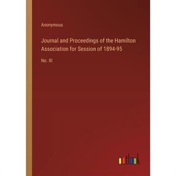 Journal and Proceedings of the Hamilton Association for Session of 1894-95