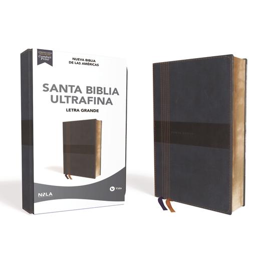 Nbla Santa Biblia Ultrafina, Letra Grande, Tama簽o Manual, Leathersoft, Azul, Edici籀n Letra Roja
