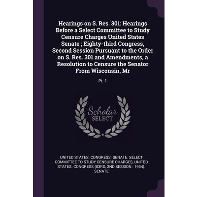 Hearings on S. Res. 301