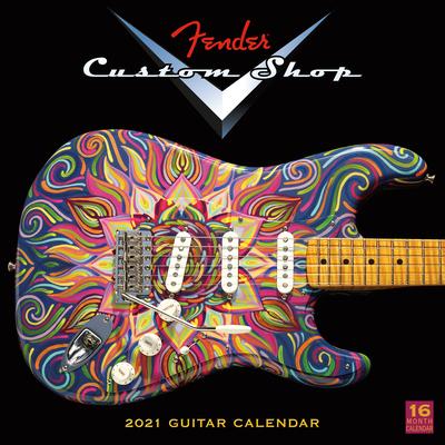 2021 Fender Custom Shop Guitar 16-Month Wall Calendar