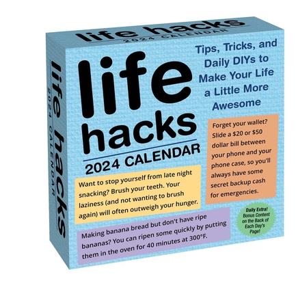 Life Hacks 2024 Day-To-Day Calendar