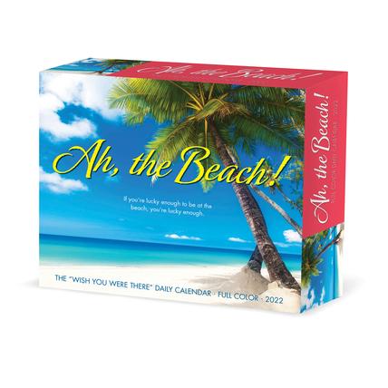 Ah, the Beach! 2022 Box Calendar, Daily Tropical Desktop