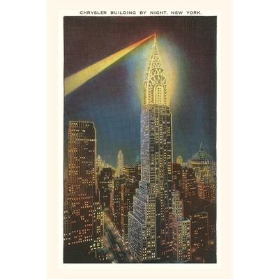 Vintage Journal Beacon on Chrysler Building, New York City