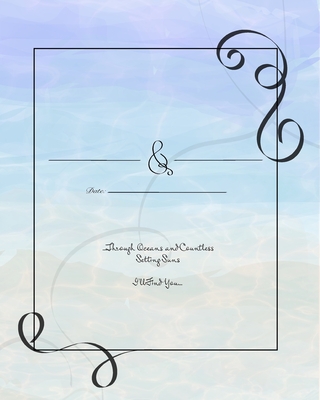 Beach Wedding Guest Book － Simple Decorative Beach Cover