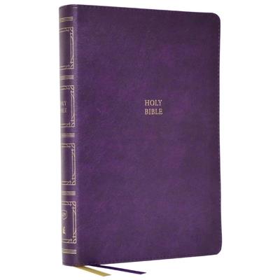 Kjv, Paragraph-Style Large Print Thinline Bible, Leathersoft, Purple, Red Letter, Comfort Print