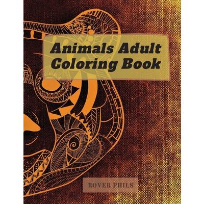 Animals Adult Coloring Book | 拾書所