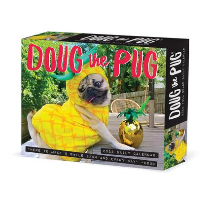 Doug the Pug 2022 Box Calendar, Daily Desktop