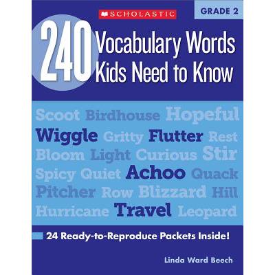 240 Vocabulary Words Kids Need to Know