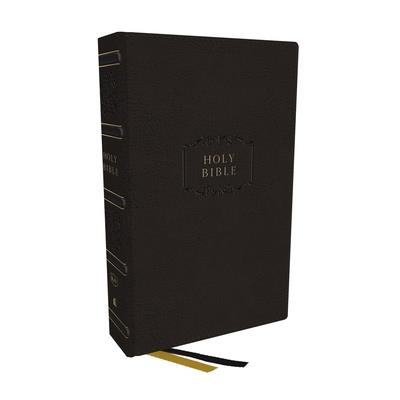 KJV Holy Bible, Center-Column Reference Bible, Leathersoft, Black, 73,000＋ Cross References, Red Letter, Comfort Print: King James Version