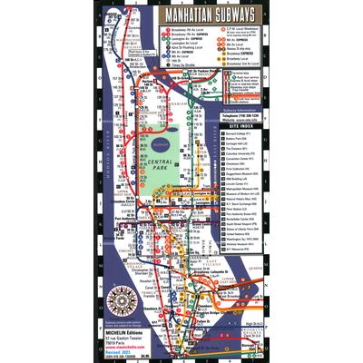 Streetwise Manhattan Bus Subway Map - Laminated Subway & Bus Map of Manhattan, New York | 拾書所